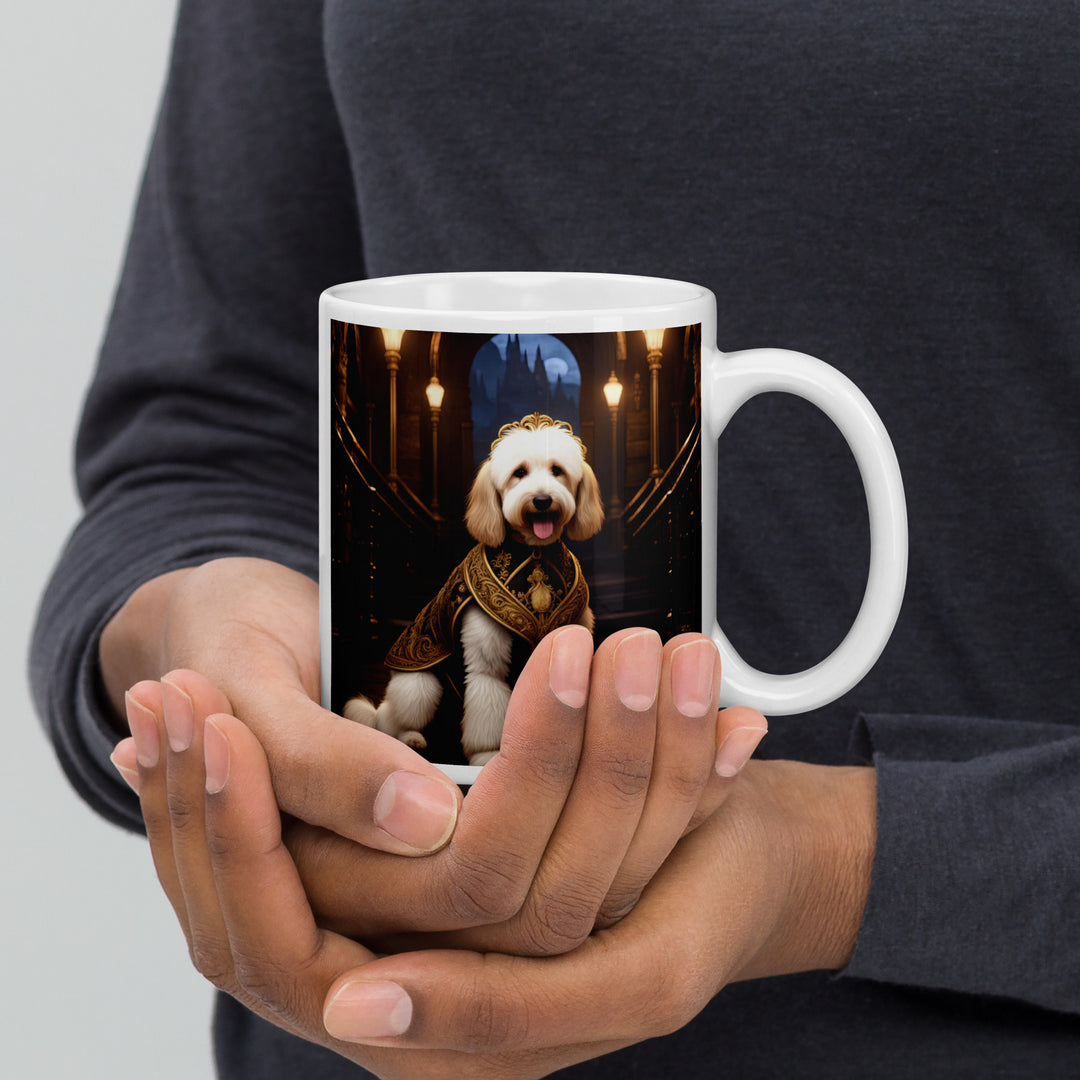 Goldendoodle- White glossy mug v7