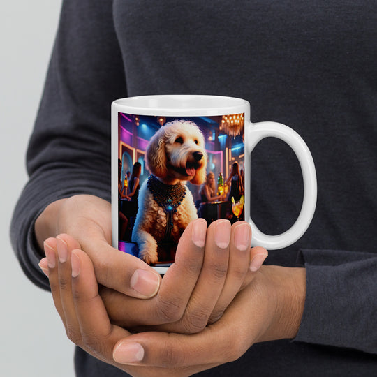 Goldendoodle- White glossy mug v9