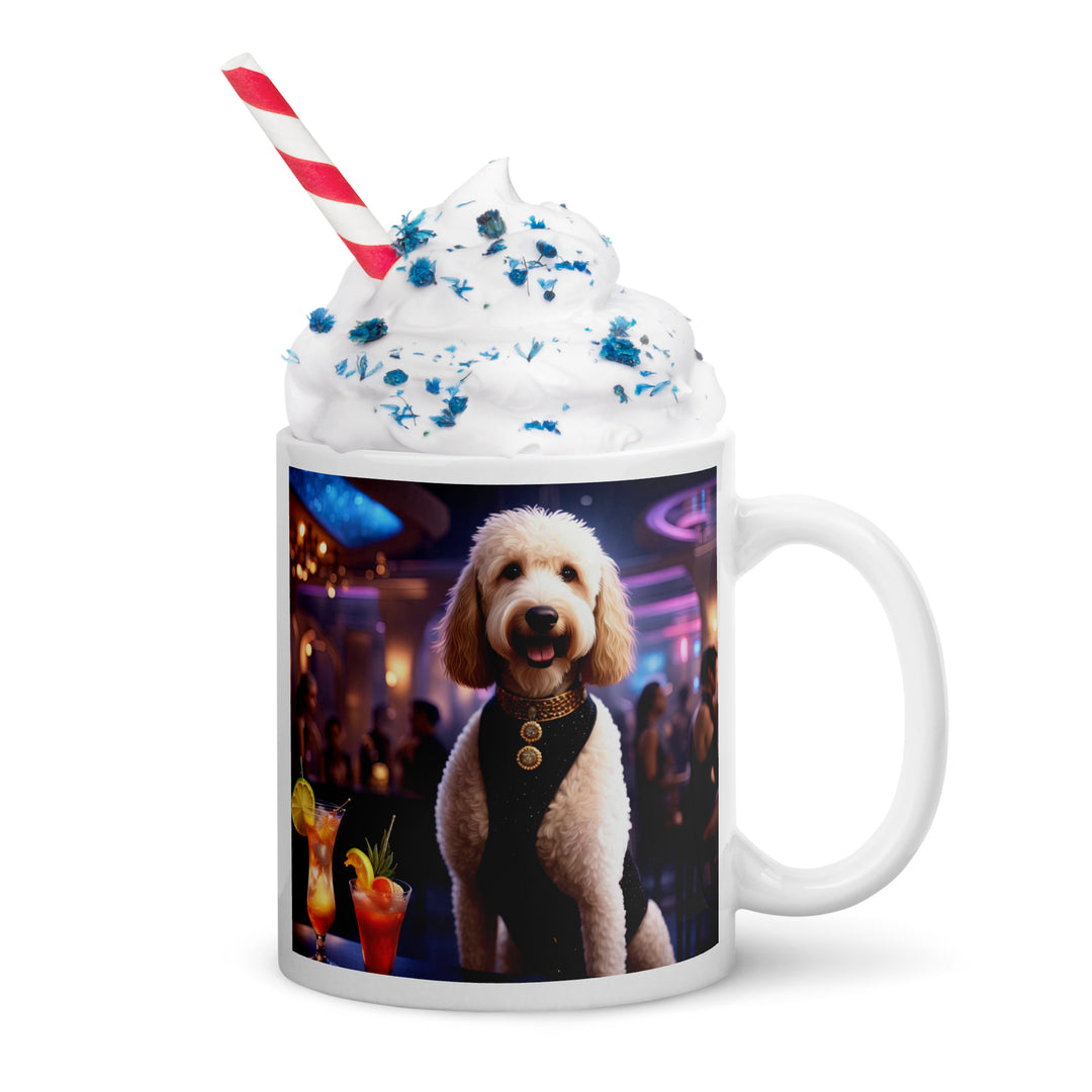 Goldendoodle- White glossy mug v14