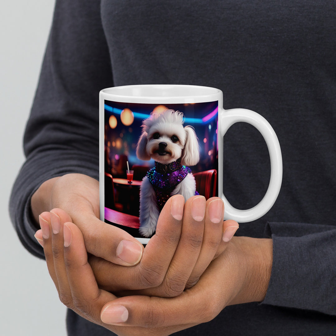 Maltipoo General- White glossy mug v5