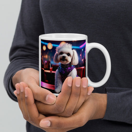 Maltipoo General- White glossy mug v5