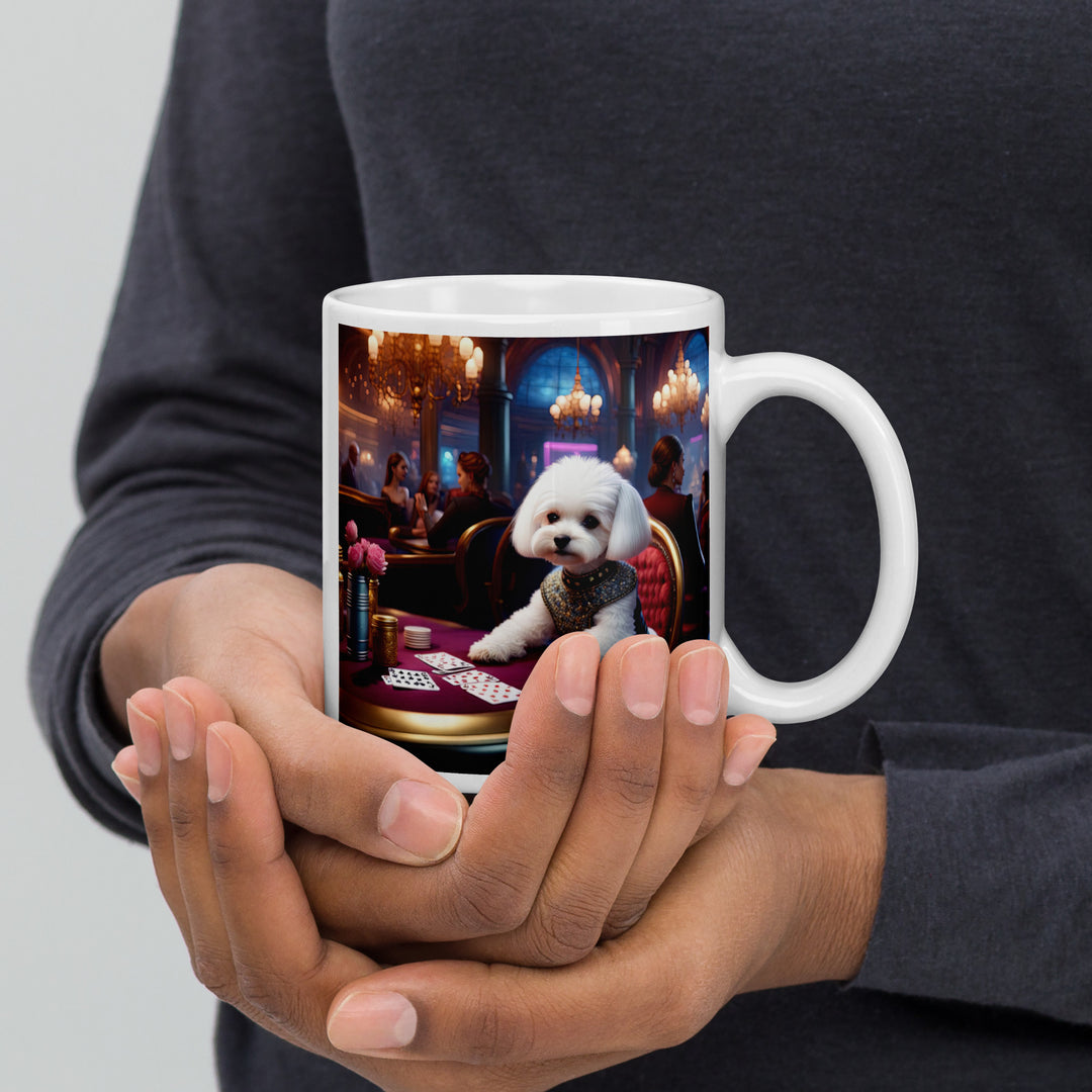 Maltipoo General- White glossy mug v9