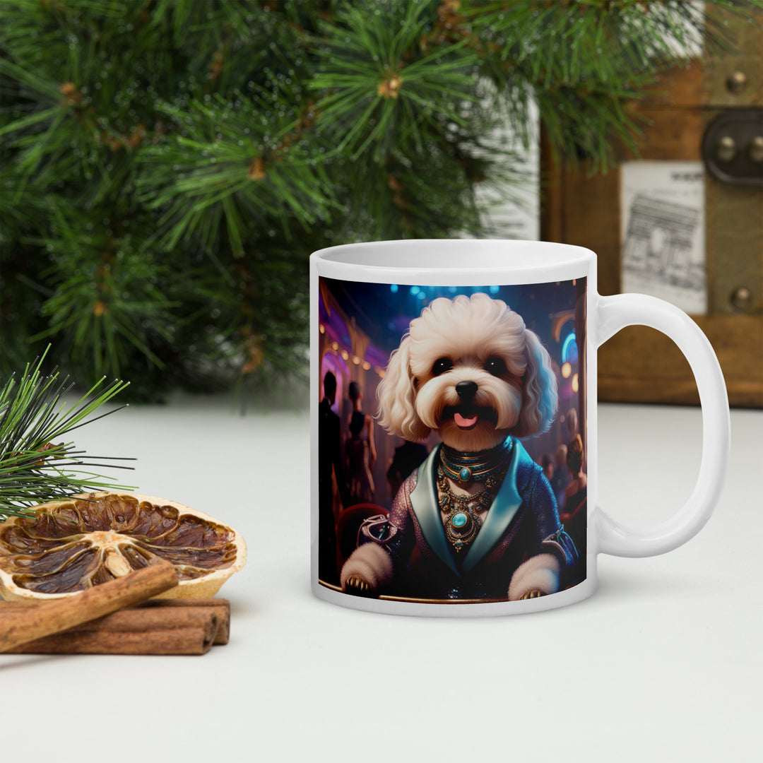 Maltipoo General- White glossy mug v15