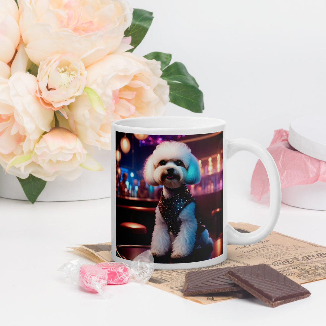 Maltipoo General- White glossy mug v16