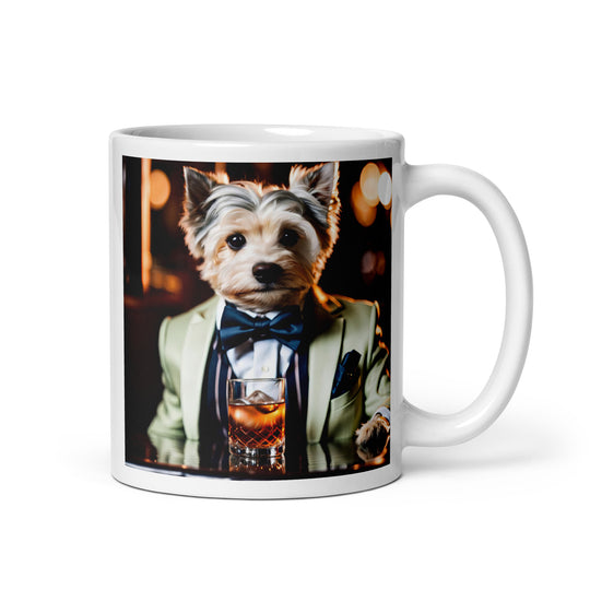 Morkie General- White glossy mug