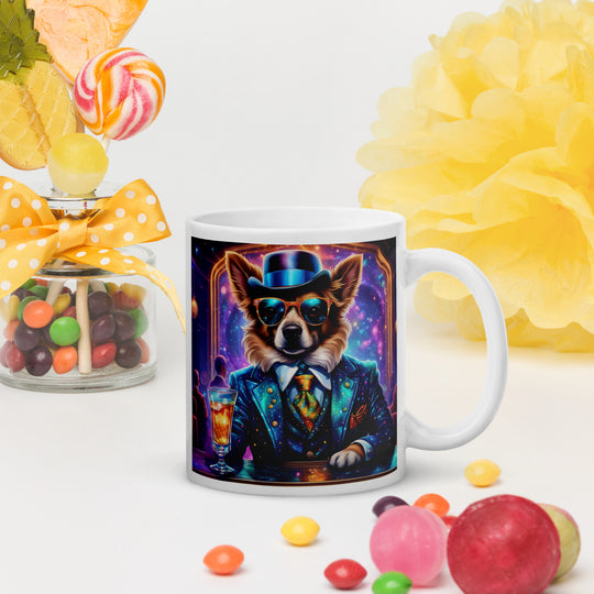 Pekapoo General- White glossy mug v11
