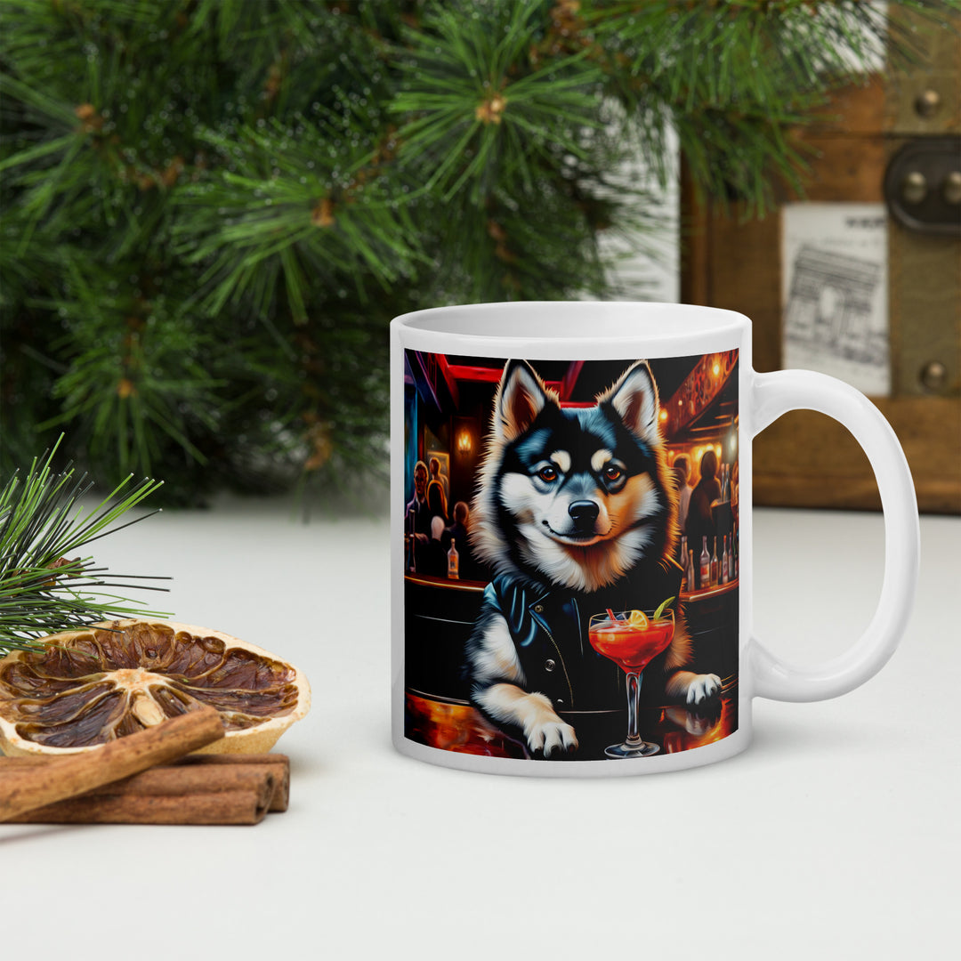 Pomsky General- White glossy mug v2