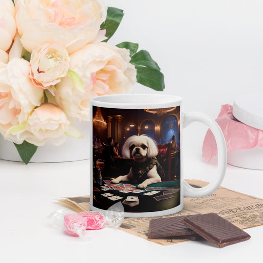 Pugapoo General- White glossy mug v3