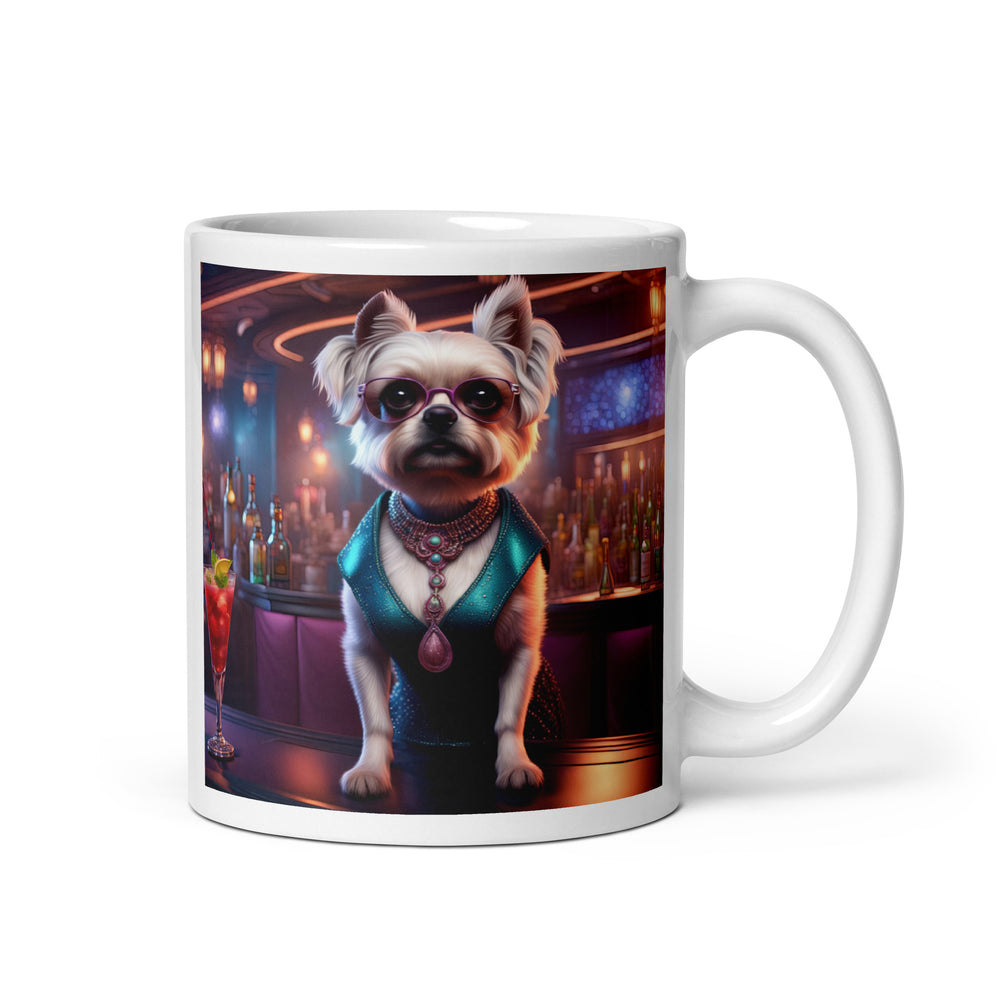 Pugapoo General- White glossy mug v6