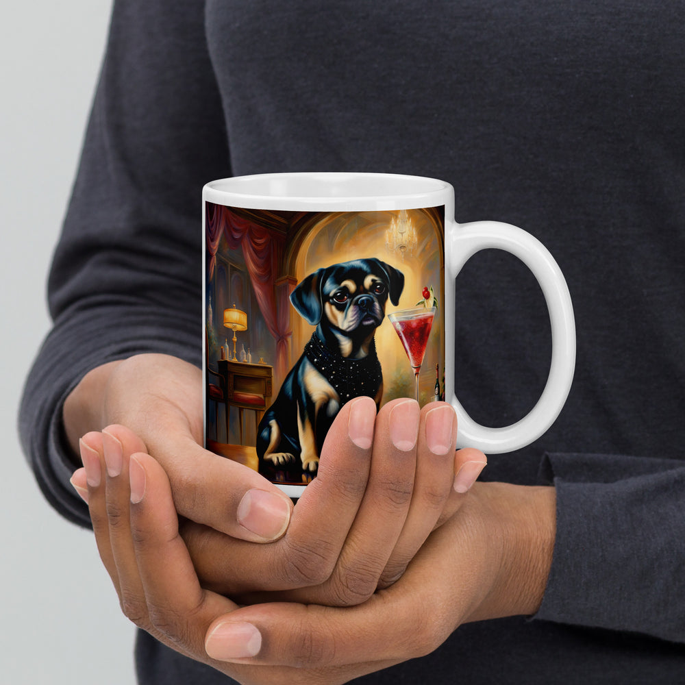 Puggle General- White glossy mug v6