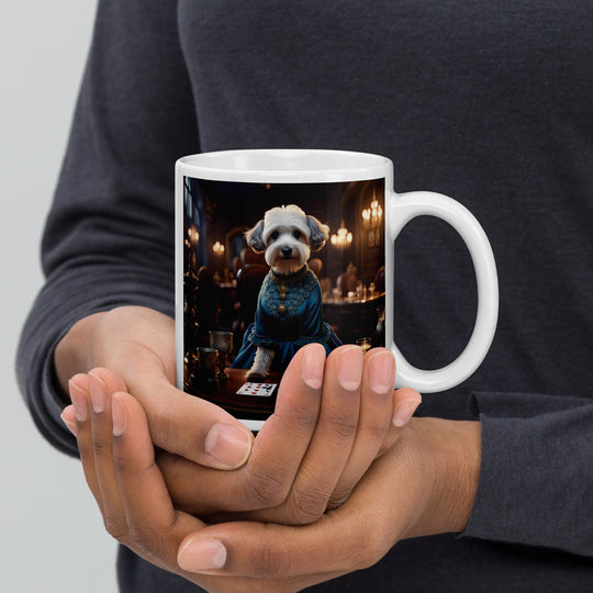 Schnoodle- White glossy mug v4