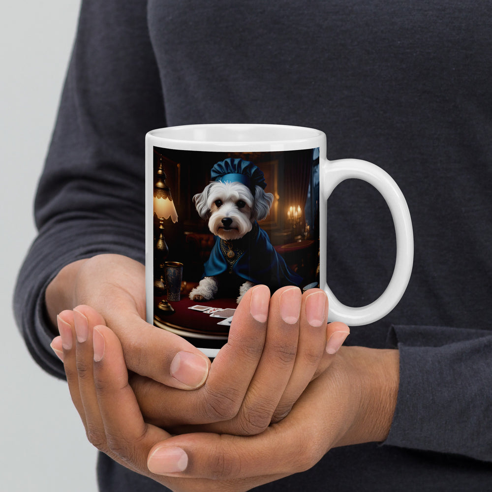 Schnoodle- White glossy mug v9