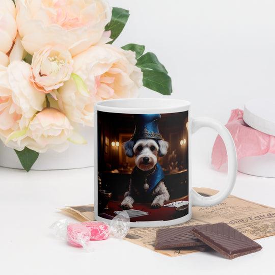 Schnoodle- White glossy mug v3