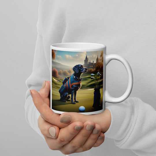 Springador Golfer- White glossy mug v7