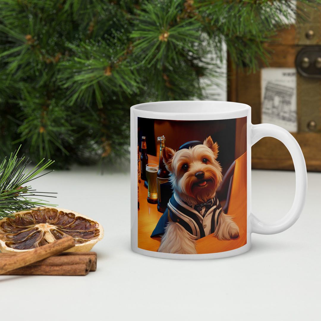 Yorkipoo General- White glossy mug