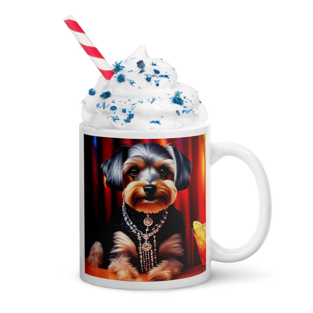 Yorkipoo General- White glossy mug v2