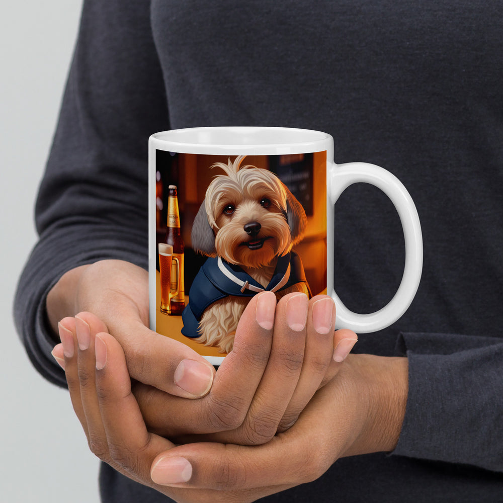 Yorkipoo General- White glossy mug v7