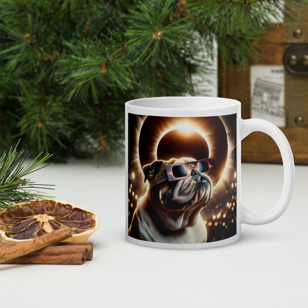 Bulldog Eclipse- White glossy mug v2