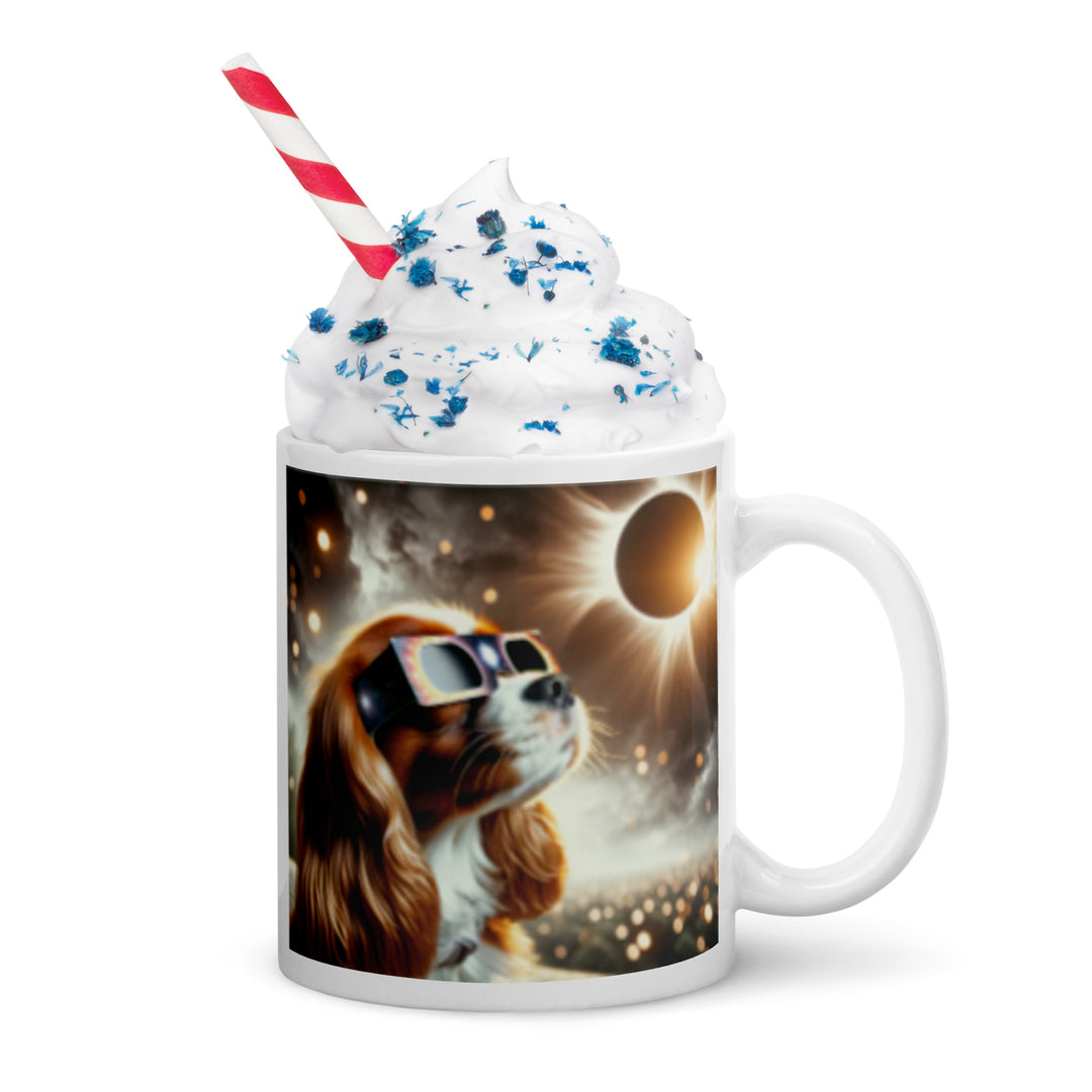 Cavalier King Charles Spaniel Eclipse- White glossy mug v2