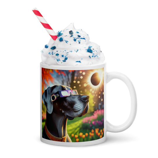 Great Dane Eclipse- White glossy mug v2