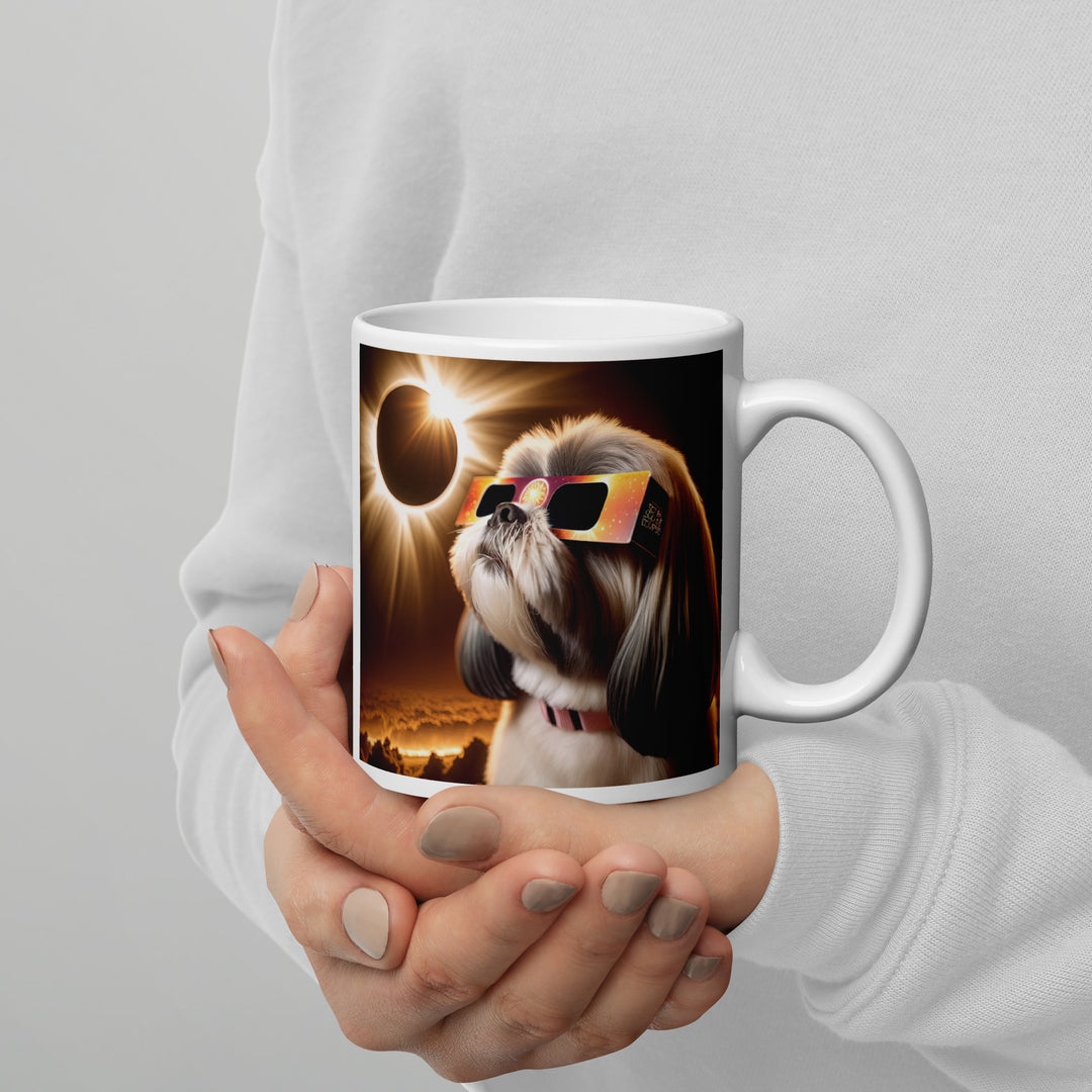 Shih Tzu Eclipse- White glossy mug v2