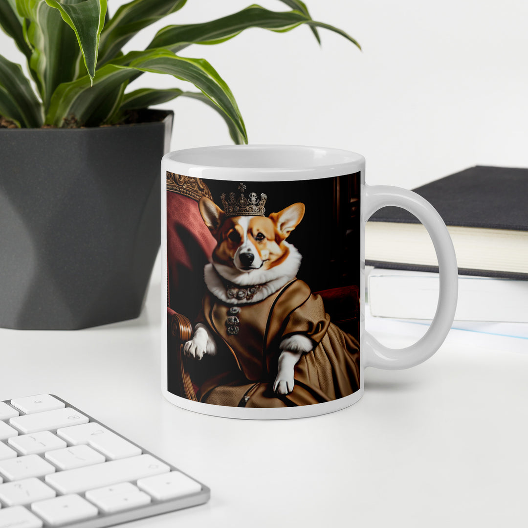 Pembroke Welsh Corgi- White glossy mug