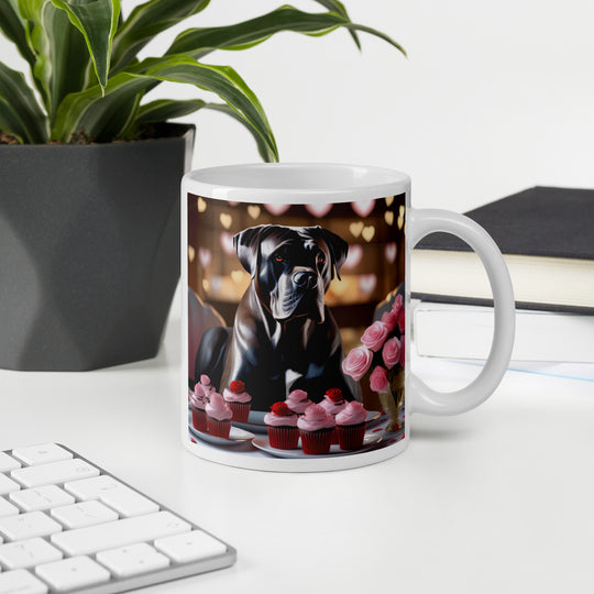 Cane Corso Romantic- White glossy mug v2