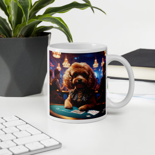 Cavapoo General- White glossy mug v8