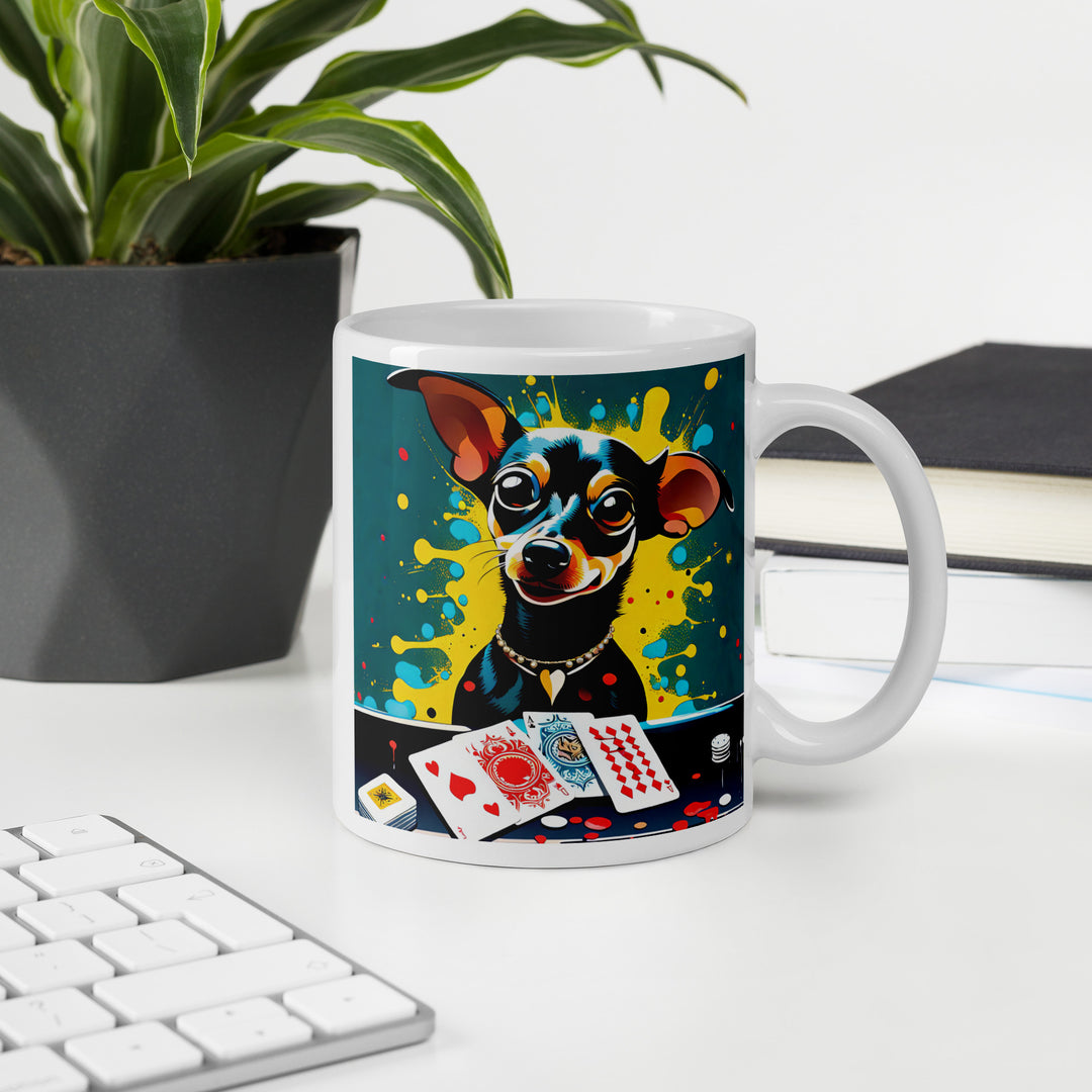 Chiweenie General- White glossy mug v6