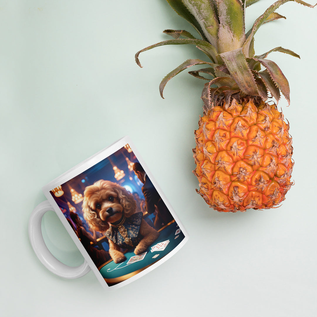 Cavapoo General- White glossy mug v8