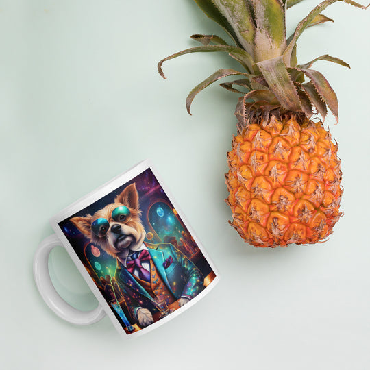 Pekapoo General- White glossy mug v5