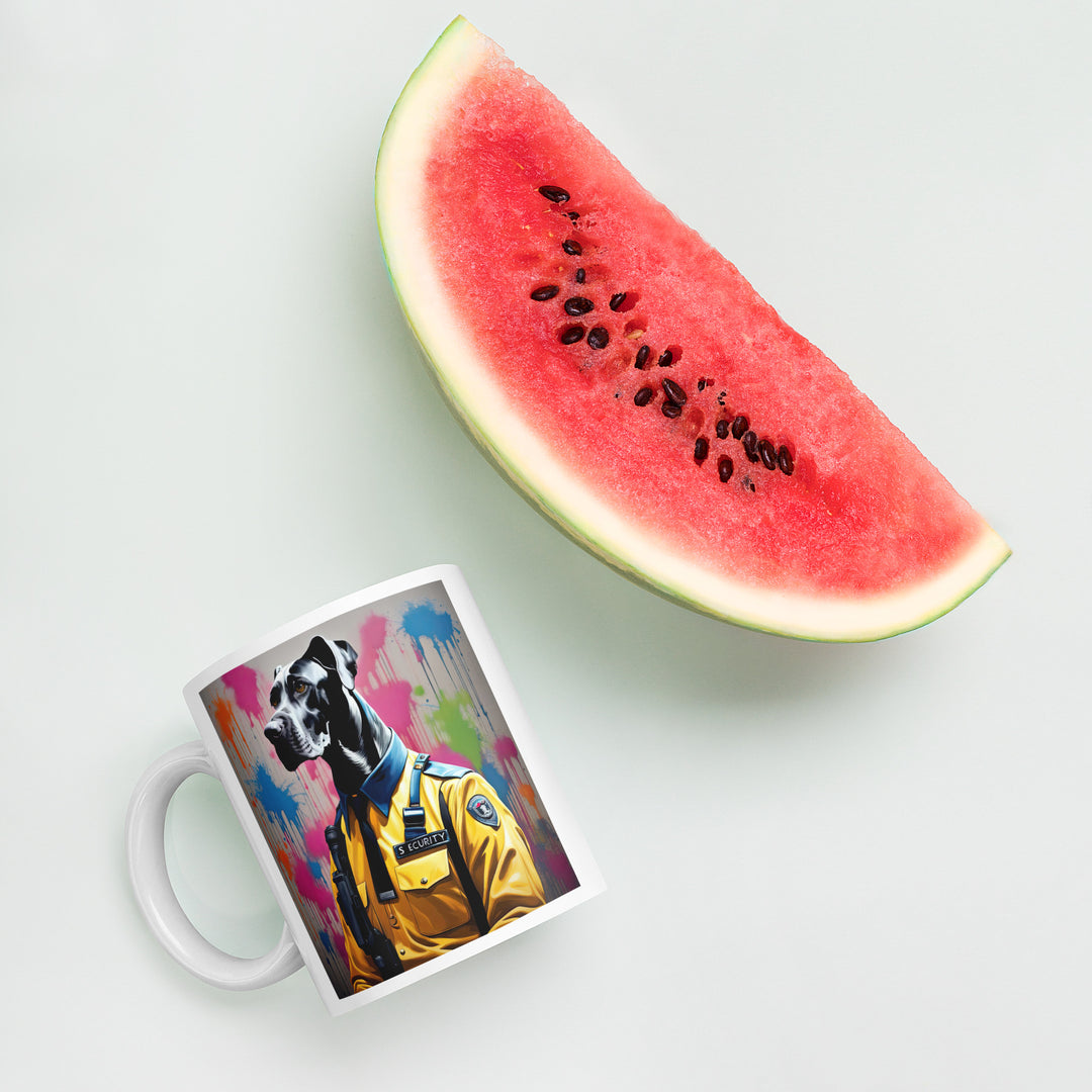 Great Dane- White glossy mug v2