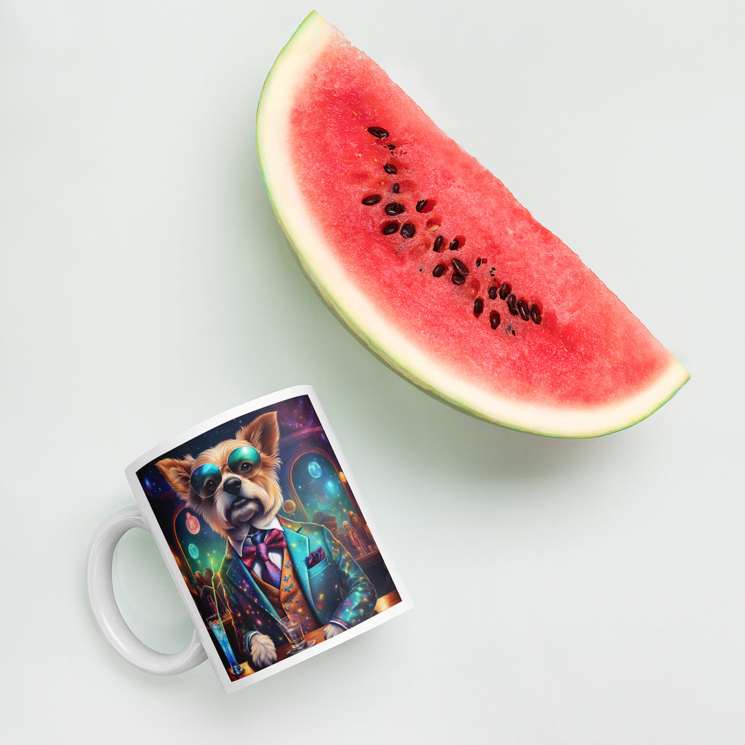 Pekapoo General- White glossy mug v5