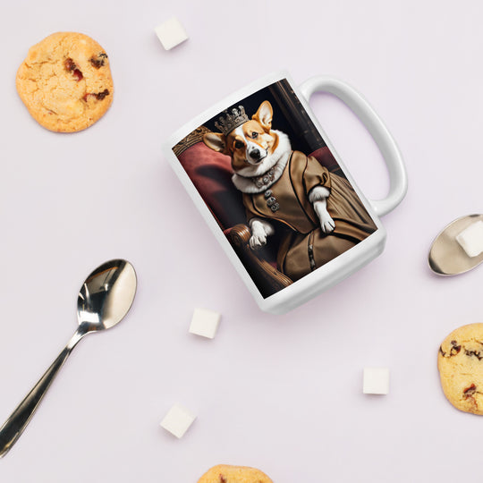 Pembroke Welsh Corgi- White glossy mug