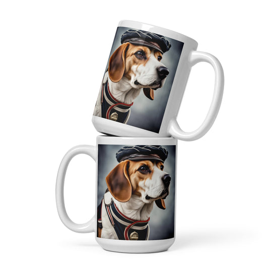 Beagle- White glossy mug v5