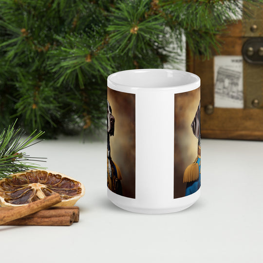 German Shorthaired Pointer- White glossy mug v2