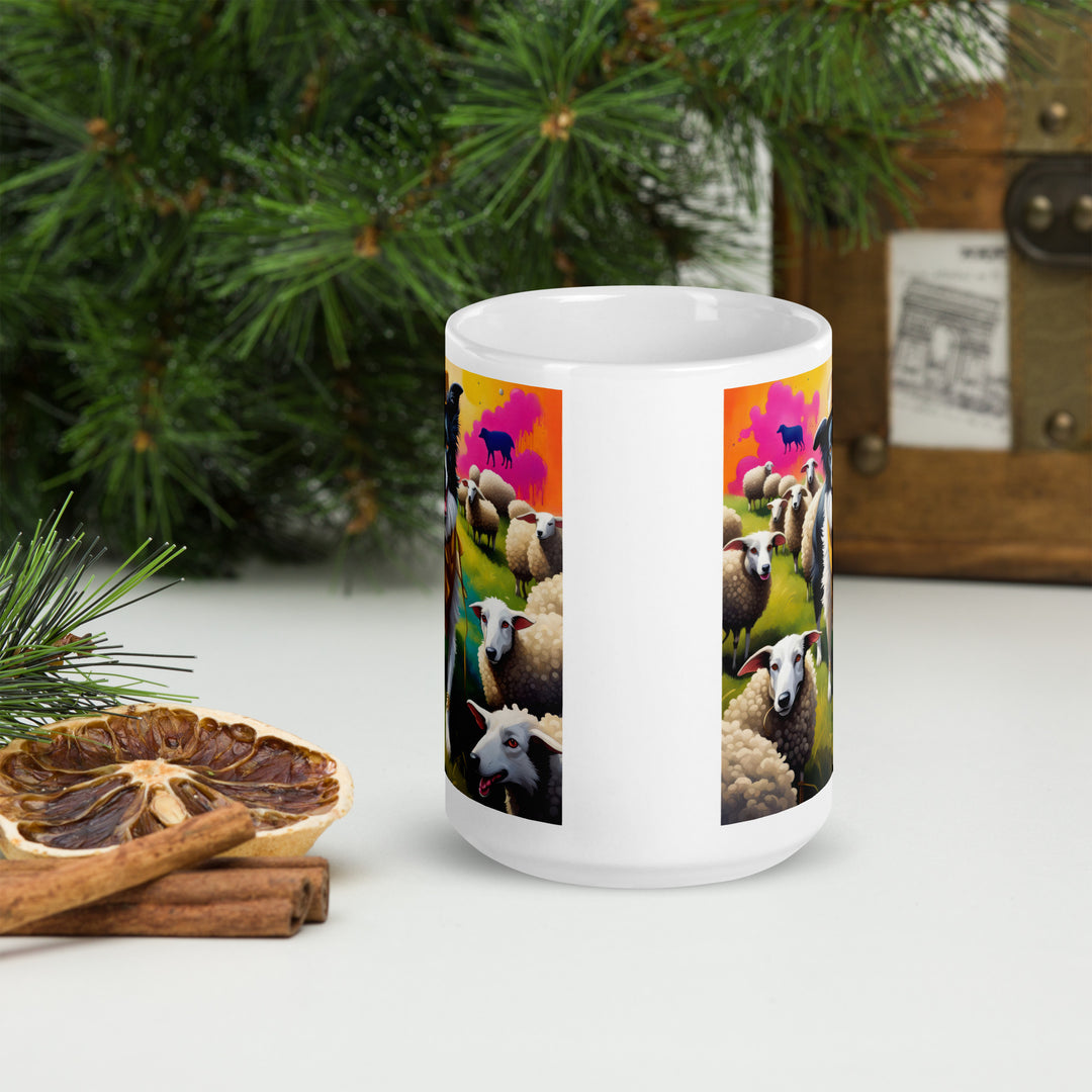 Australian Shepherd- White glossy mug v2