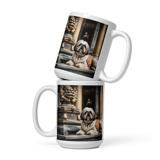 Shih Tzu- White glossy mug v4