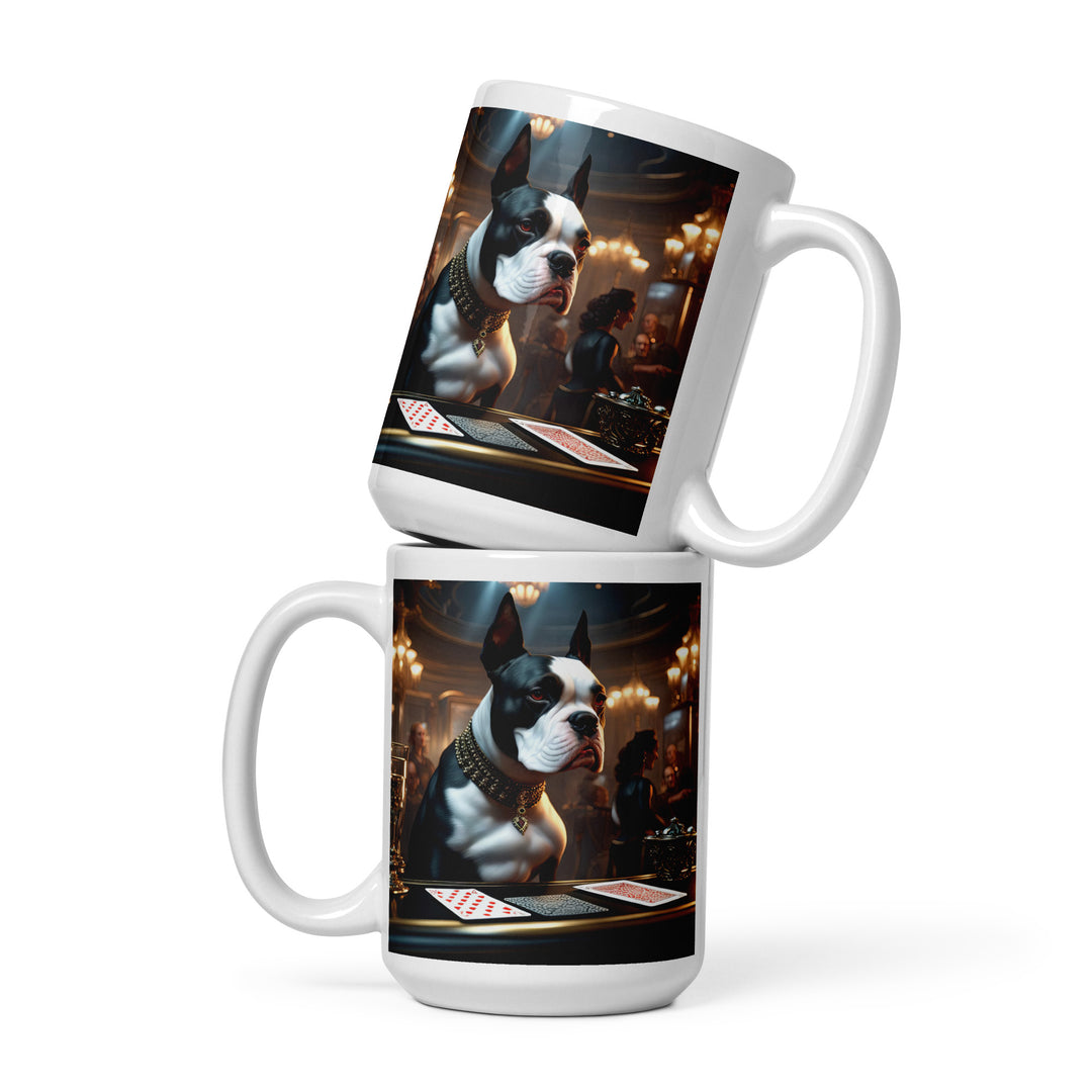 Catahoula Bulldog General- White glossy mug v4