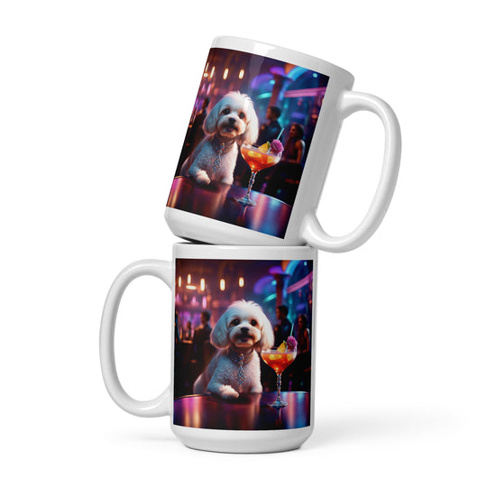 Cavapoo General- White glossy mug v12