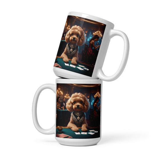 Cavapoo General- White glossy mug v15