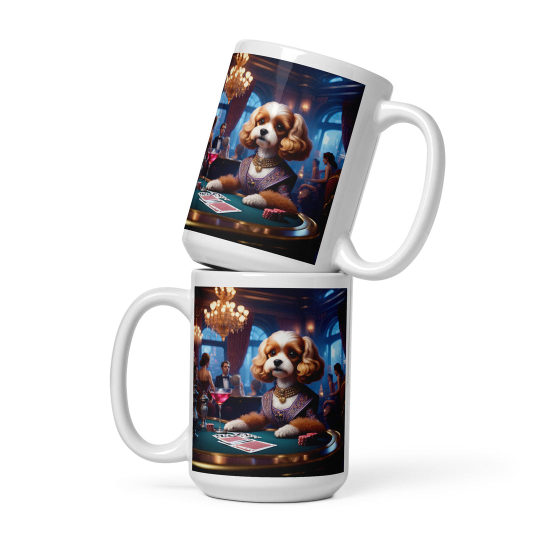 Cavapoo General- White glossy mug v18