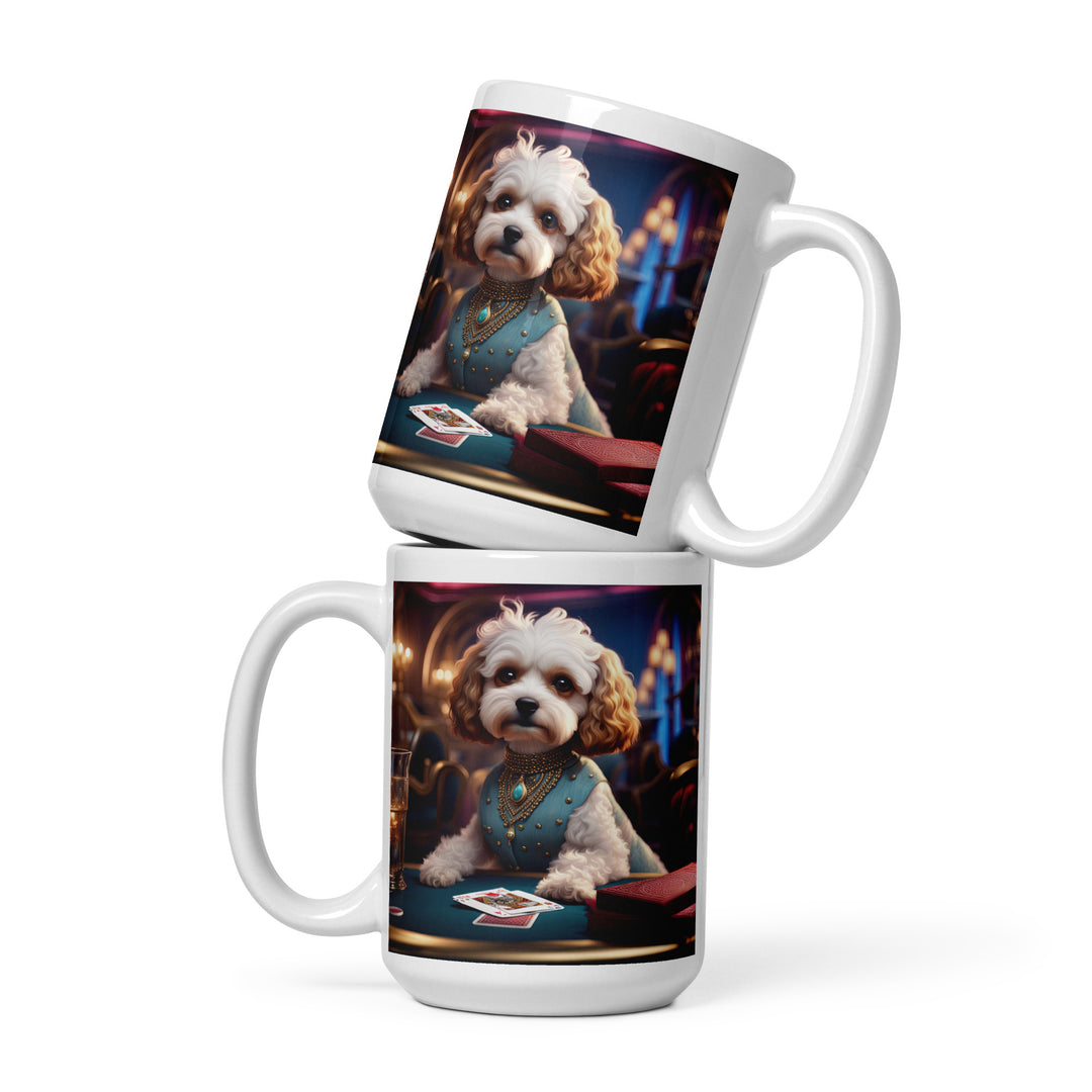 Cavapoo General- White glossy mug v26