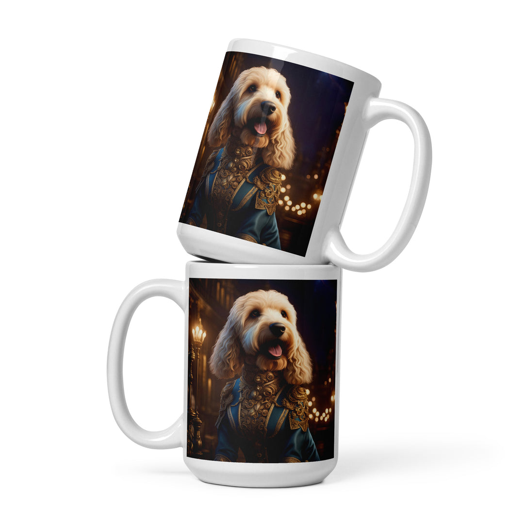 Goldendoodle- White glossy mug v10