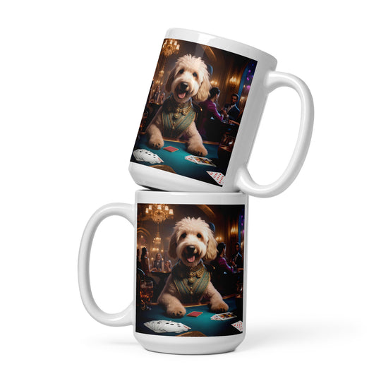 Goldendoodle- White glossy mug v18