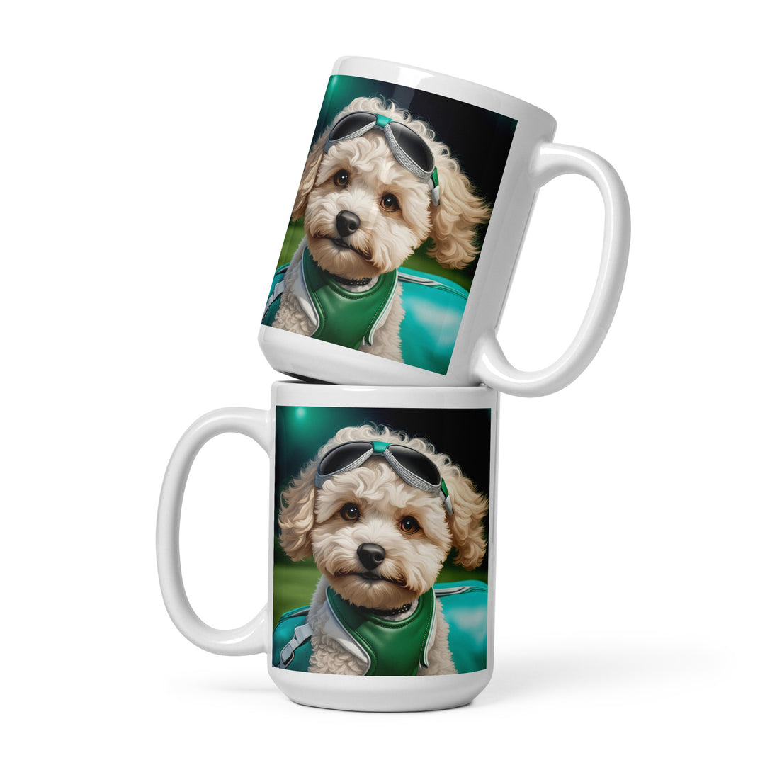 Maltipoo General- White glossy mug