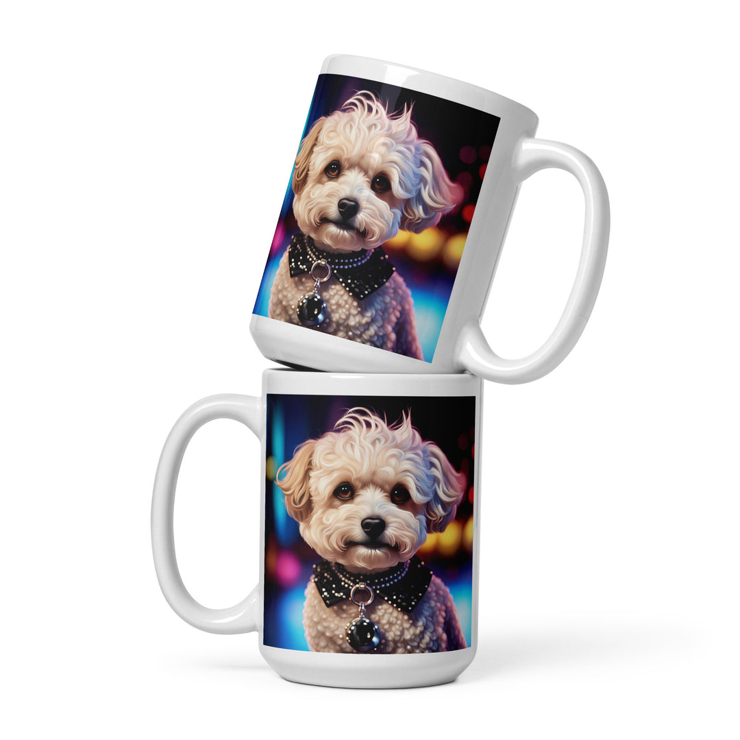 Maltipoo General- White glossy mug v11