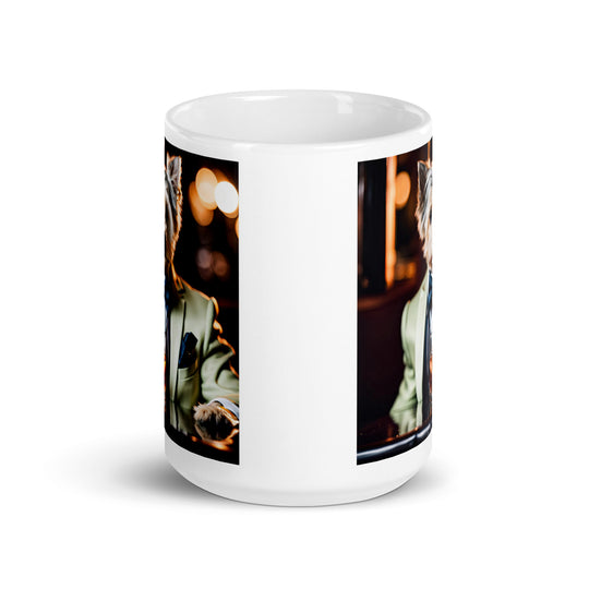 Morkie General- White glossy mug