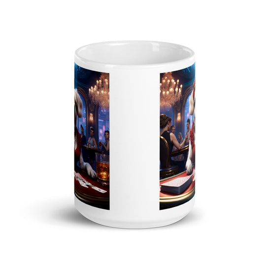 Pugapoo General- White glossy mug