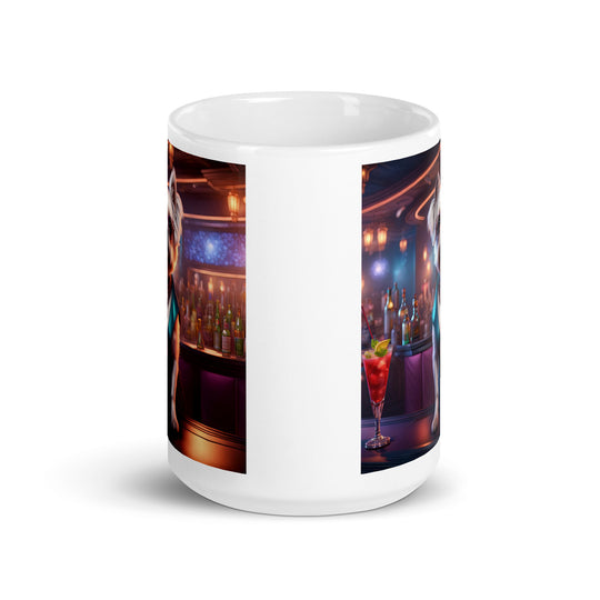 Pugapoo General- White glossy mug v6